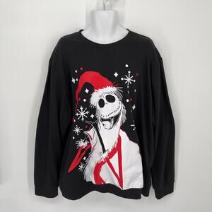 Disney Tim Burton's Nightmare Before Christmas Sweatshirt 2XL (50-52) Black